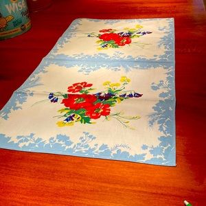 VINTAGE table runner 31 inches long by 17 inches wide beautiful colors